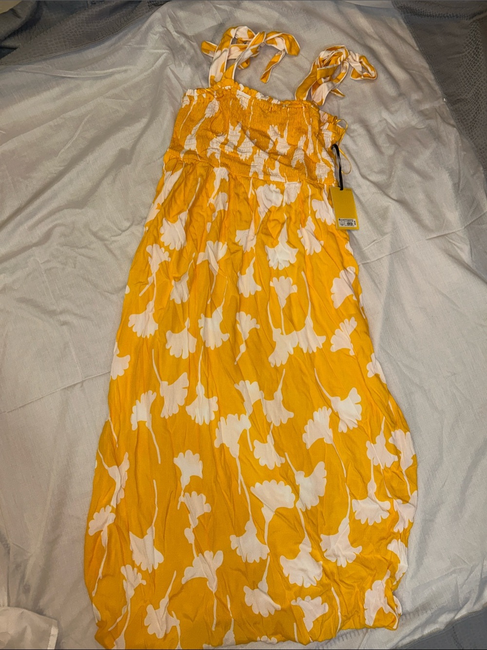 Diane Von Furstenberg DVF for Target Yellow and White Floral Maxi Dress